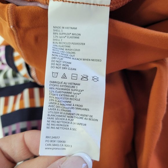 Prana Leggings Womens XS Laye Gingerbread Tivoli Striped Sides‎ Pockets New - Picture 8 of 16